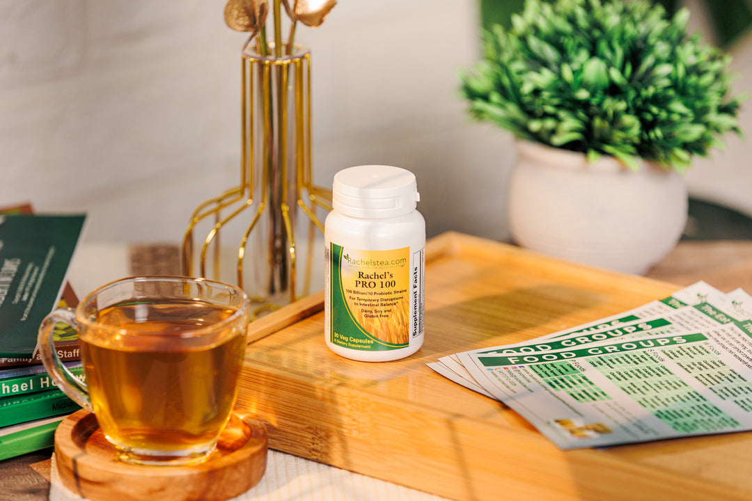 4 Slippery Elm, 1 Rachel's Pro Turmeric Blend &  1 Rachel's PRO 100