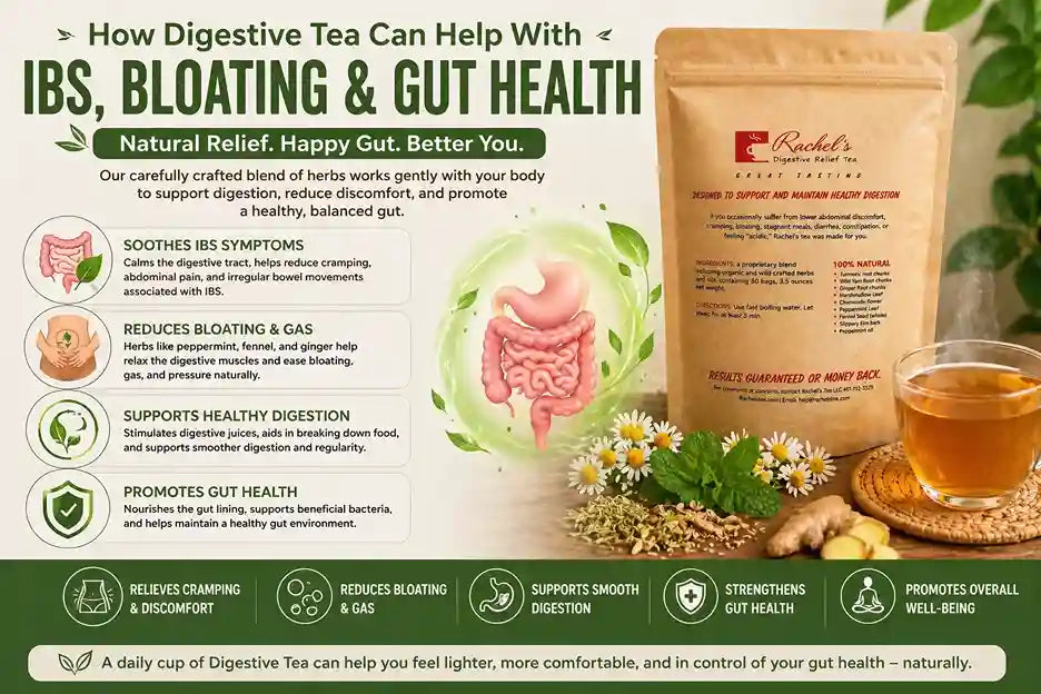 How Digestive Tea Help IBS, Bloating