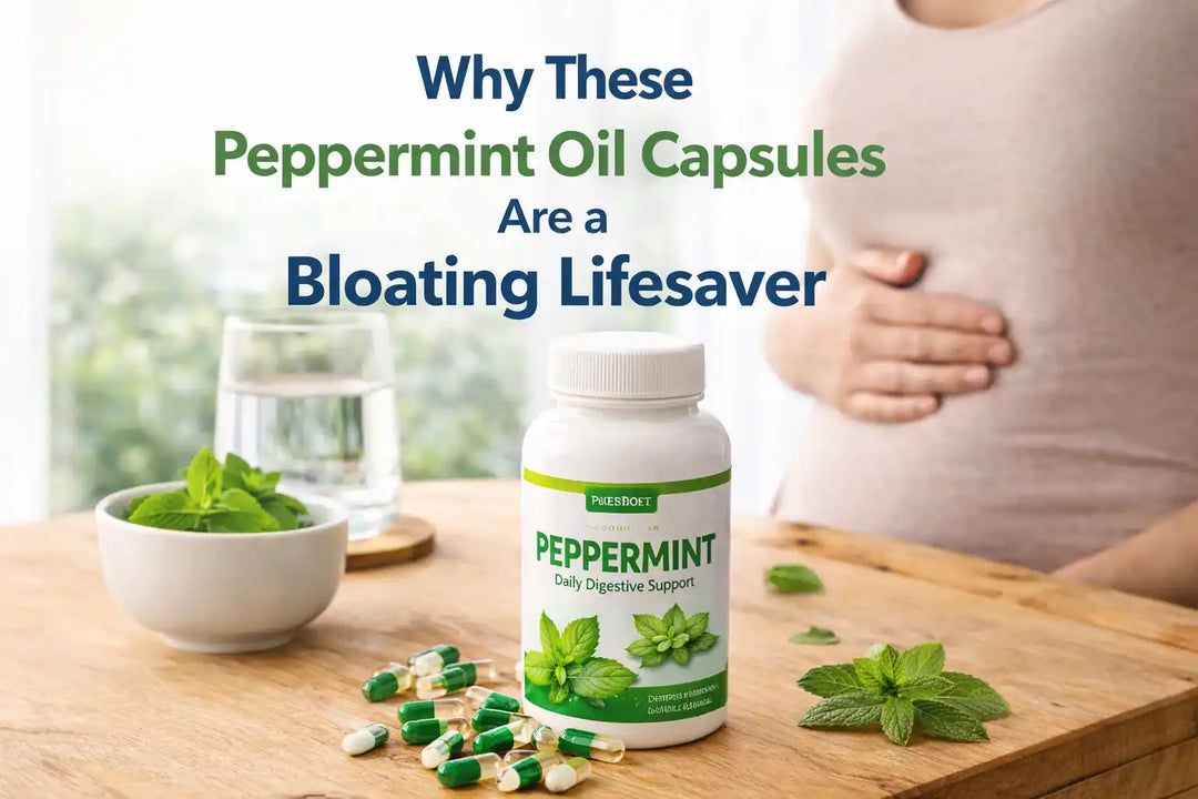 Peppermint oil capsules for bloating