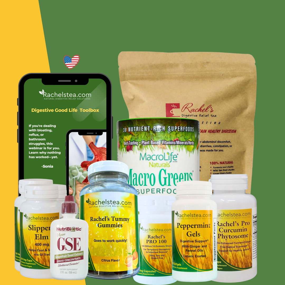 Rachels Tea Health Products With Tool Box