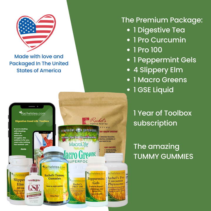 Premium Package including Rachel’s Tummy Gummies and Coaching & Support!